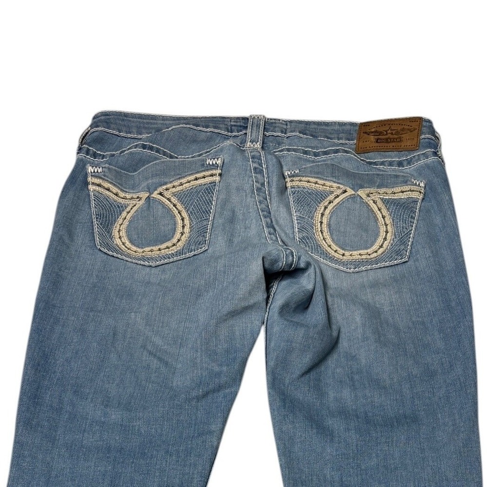 Big Star‎ Liv Vintage Collection Medium Wash Straight Leg Jeans Womens 30X29